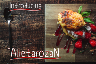Alietarozan: A Script Handwritten Font for Creative Branding
