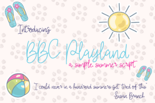bbc playland: a summer script font for handmade creators