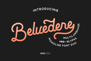 Belvedere: A Vintage-Inspired Script Font for Editorial Design