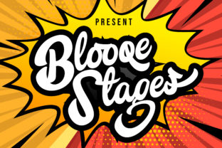 Blooqe Stages: The Bold Script Font for Eye-Catching Digital Content