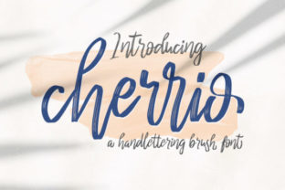 Cherrio Brush: A Natural Handwritten Font for Summer Designs