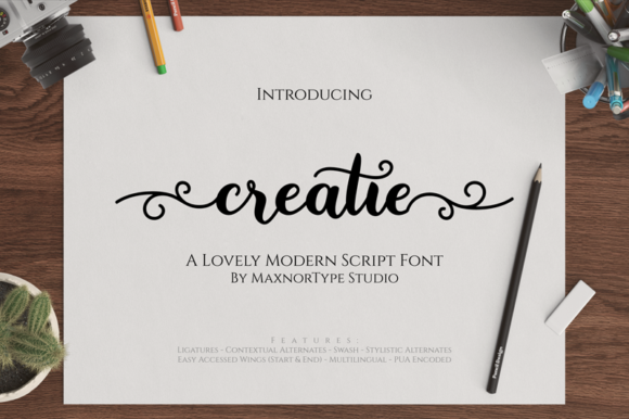 Creatie: A Script Font That Elevates Digital Branding