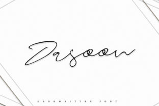 Dasoon: A Script Handwritten Font for Dynamic Web Design