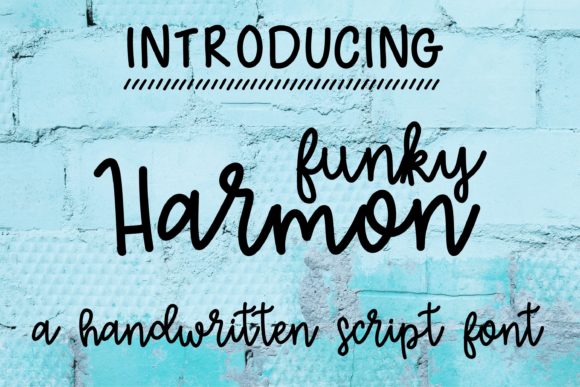 Funky Harmon: A Script Font for Editorial Design and Branding