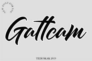 Gattcam: A Bold Script Font for Creative Designers