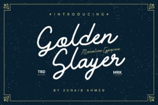 Golden Slayer: A Script Handwritten Font That Adds Personality to Any Design