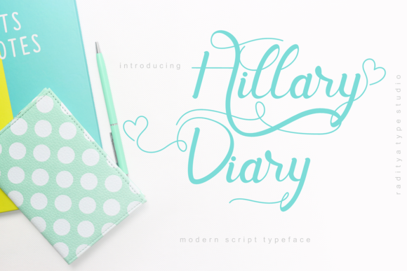 Hillary Diary: A Script Font That Elevates Your Brand