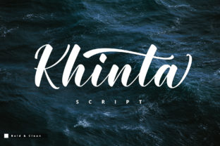 Khinta Script: A Bold Handwritten Font for Creative Branding