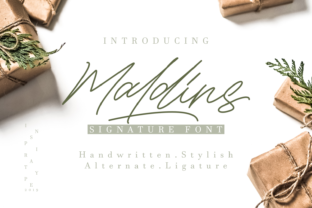 Maldins: A Script Handwritten Font That Elevates Your Creative Projects
