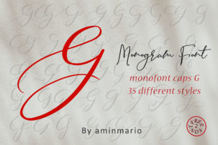 Monogram G Monofont Caps G: A Versatile Script Handwritten Font