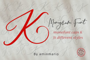 Monogram K Monofont Caps K: The Ultimate Script Font for Branding and Marketing