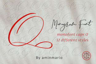 Monogram Q Monofont Caps Q: The Ultimate Script Font for Branding and Marketing