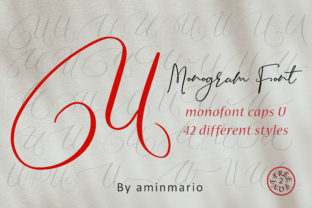 Monogram U Monofont Caps U for Creative Campaigns