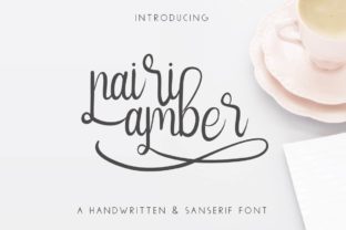 Nairi Amber: A Script Handwritten Font for Creative Product Design