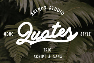 Quotes Trio: The Script Handwritten Font That Elevates Your Campaigns