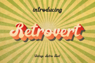 Retrovert: A Bold Script Font for Editorial Design and Branding