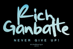 Rich Ganbatte: A Script Font That Elevates Brand Identity