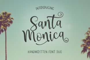 Santa Monica Duo: A Script Handwritten Font for Editorial Design