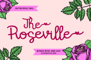 The Roseville: A Script Font for Crafters and Designers